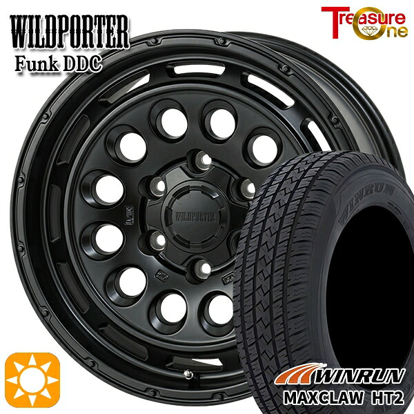 【取付対象】プラド ハイラックス 265/70R17 115T ウィンラン マックスクロウ H/T2 トレジャーワン ワイルドポーター ファンク DDC MBK 17インチ 8.0J 6H139.7 サマータイヤホイールセット