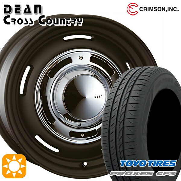 【取付対象】セレナ ラフェスタ 195/60R16 89H トーヨー プロクセス CF3 クリムソン ディーン クロスカントリー マットブラック 16インチ 6.5J 5H114.3 サマータイヤホイールセット