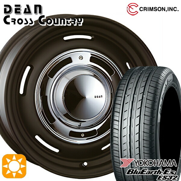 【取付対象】RAV4 エクストレイル 225/60R17 99H ヨコハマ ブルーアース ES32 クリムソン ディーン クロスカントリー マットブラック 17インチ 7.0J 5H114.3 サマータイヤホイールセット 111,950円