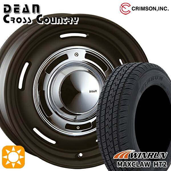 【取付対象】225/65R17 102H ウィンラン マックスクロウ HT2 クリムソン ディーン クロスカントリー マットブラック 17インチ 7.0J 5H114.3 サマータイヤホイールセット ｜エムオートギャラリー