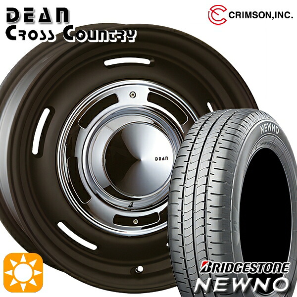 【取付対象】205/55R16 91V ブリヂストン ニューノ クリムソン ディーン クロスカントリー マットブラック 16インチ 6.5J 5H114.3 サマータイヤホイールセット |エムオートギャラリー
