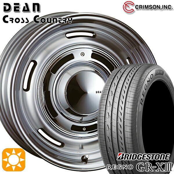 【取付対象】エスティマ ヤリスクロス 215/60R16 95V ブリヂストン レグノ GR-X3 クリムソン ディーン クロスカントリー バーニッシュグレー 16インチ 6.5J 5H114.3 サマータイヤホイールセット