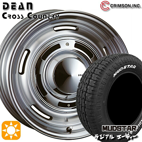 【取付対象】エルグランド クロスロード 215/65R16 109/107L マッドスター ラジアル A/T ホワイトレター クリムソン ディーン クロスカントリー バーニッシュグレー 16インチ 6.5J 5H114.3 サマータイヤホイールセット