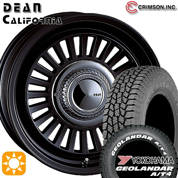 【取付対象】ジムニーJB23/64 185/85R16 105/103N LT ヨコハマ ヨコハマ ジオランダー A/T4 G018 ホワイトレター クリムソン ディーン カリフォルニア MBK 16インチ 5.5J 5H139.7 +20 サマータイヤホイールセット ｜エムオートギャラリー 104,940円