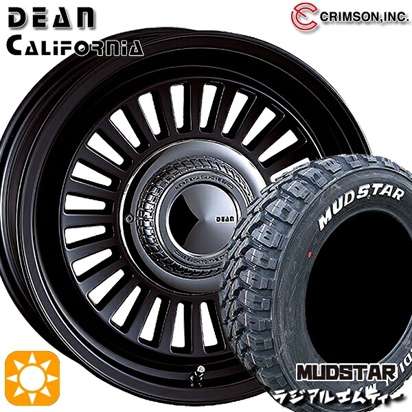 【取付対象】ジムニーJB23/64 215/70R16 100T マッドスター ラジアル M/T ホワイトレター クリムソン ディーン カリフォルニア MBK 16インチ 5.5J 5H139.7 +20 サマータイヤホイールセット |エムオートギャラリー