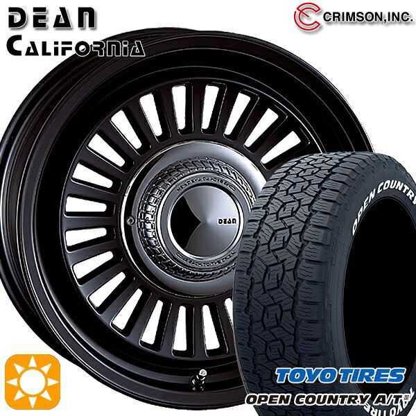 【取付対象】285/70R17 116/113Q トーヨー オープンカントリーA/T3 ホワイトレター クリムソン ディーン カリフォルニア マットブラック 17インチ 7.5J 6H139.7 サマータイヤホイールセット ｜エムオートギャラリー