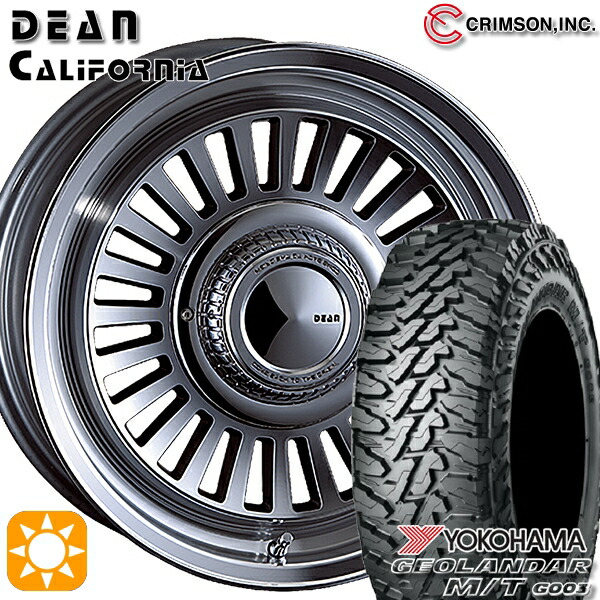 【取付対象】ジムニーシエラ ノマド 185/85R16 105/103N LT ヨコハマ ジオランダー M/T G003 クリムソン ディーン カリフォルニア BG 16インチ 6.0J 5H139.7 -5 サマータイヤホイールセット |エムオートギャラリー