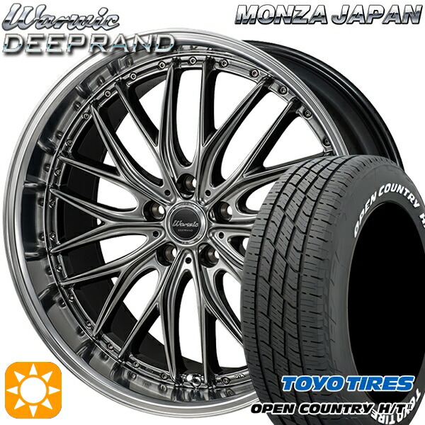 【取付対象】225/60R18 100H トーヨー オープンカントリー H/T2 WL モンツァ ワーウィック ディープランド 18インチ 8.0J 5H114.3 サマータイヤホイールセット