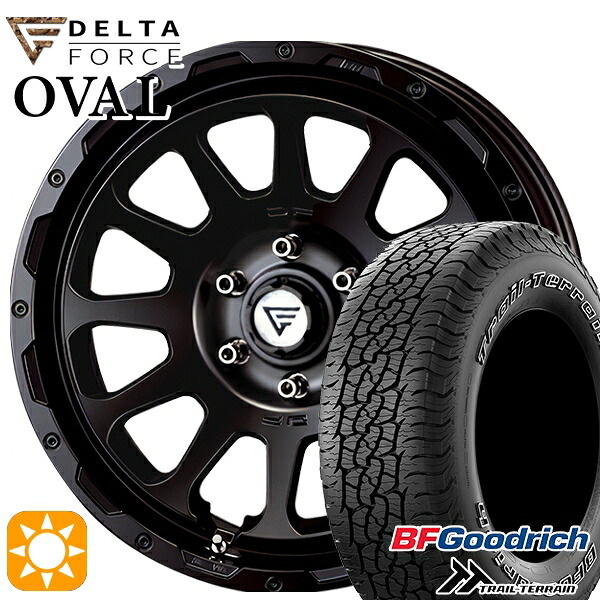 【取付対象】ランクル300 265/65R18 114T ORWL BFグッドリッチ トレールテレーン デルタフォース オーバル サテンブラック 18インチ 8.0J 6H139.7 +52 サマータイヤホイールセット |エムオートギャラリー
