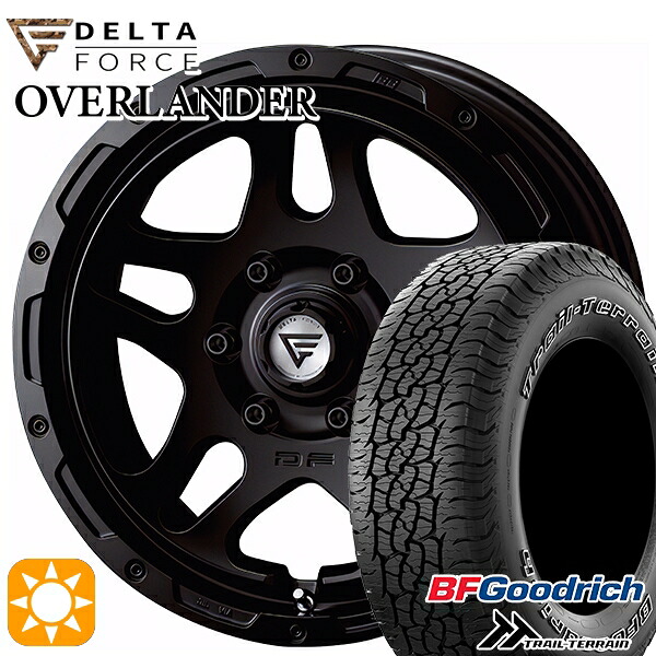 【取付対象】ランクル300 265/65R18 114T ORWL BFグッドリッチ トレールテレーン デルタフォース オーバーランダー サテンブラック 18インチ 8.0J 6H139.7 +52 サマータイヤホイールセット |エムオートギャラリー