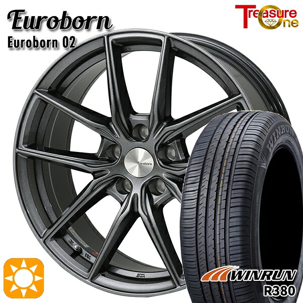 BMW (F25/F26) 225/60R17 99V ウィンラン R380 トレジャーワン ユーロボーン 02 ガンメタリックブラック 17インチ 7.5J 5H120 サマータイヤホイールセット ｜エムオートギャラリー