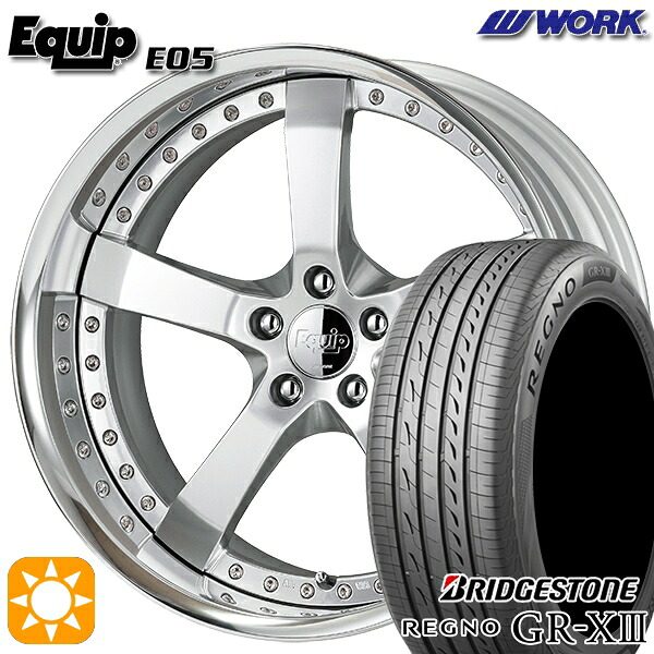 【取付対象】20アルファード 245/40R19 98W XL ブリヂストン レグノ GR-X3 ワーク エクイップ 05 シルキーリッチシルバー 19インチ 7.5J 5H114.3 サマータイヤホイールセット ｜エムオートギャラリー 331,470円