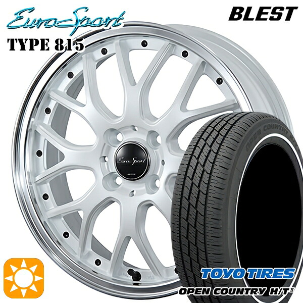 【取付対象】155/65R14 75H トーヨー オープンカントリー H/T2 WR BLEST ユーロスポーツ タイプ815 パールホワイト 14インチ 4.5J 4H100 サマータイヤホイールセット |エムオートギャラリー
