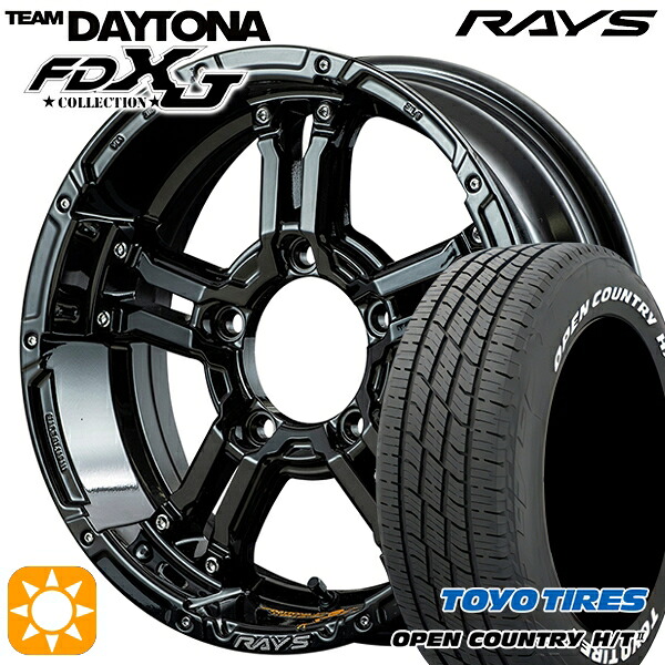 【取付対象】215/70R16 100H トーヨー オープンカントリー H/T2 WL RAYS レイズ チームデイトナ FDX-J collection BNN 16インチ 5.5J 5H139.7 サマータイヤホイールセット