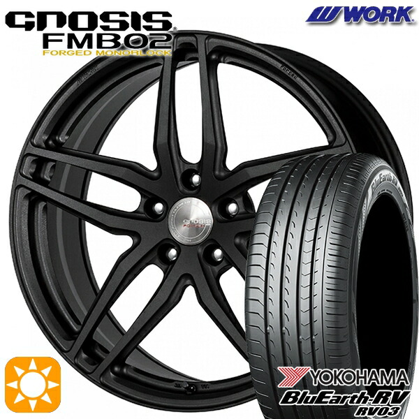 【取付対象】245/40R20 99W XL ヨコハマ ブルーアース RV03 WORK グノーシス FMB02 ブラックアノダイズド 20インチ 8.5J 5H114.3 サマータイヤホイールセット |エムオートギャラリー