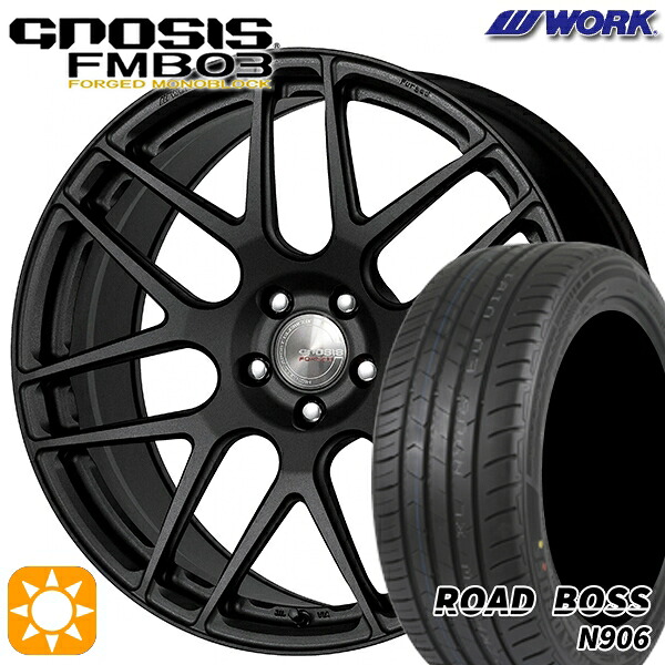 【取付対象】245/40R20 99W XL ロードボス N906 WORK グノーシス FMB03 ブラックアノダイズド 20インチ 8.5J 5H114.3 サマータイヤホイールセット ｜エムオートギャラリー