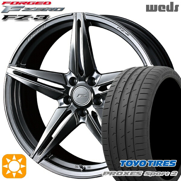 【取付対象】アルファード ヴェルファイア 235/50R18 101Y XL トーヨー プロクセススポーツ2 Weds ウェッズ 鍛造 F ZERO FZ-3 ダイヤモンドブラック 18インチ 8.0J 5H114.3 サマータイヤホイールセット