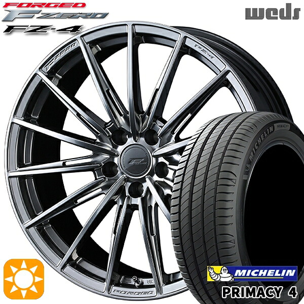 【取付対象】マークX レクサスIS 235/40R19 96W XL VOL ミシュラン プライマシー4 Weds ウェッズ 鍛造 F ZERO FZ-4 ダイヤモンドブラック 19インチ 8.0J 5H114.3 サマータイヤホイールセット
