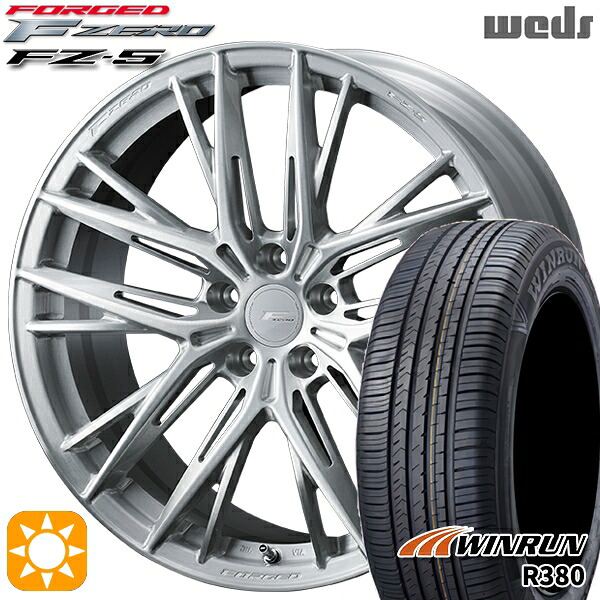 【取付対象】マツダ6 エクストレイル 225/60R18 104V XL ウィンラン R380 Weds ウェッズ 鍛造 F ZERO FZ-5 ブラッシュド 18インチ 8.0J 5H114.3 サマータイヤホイールセット |エムオートギャラリー