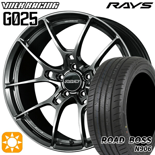 【取付対象】245/35R20 95W XL ロードボス N906 RAYS ボルクレーシング G025 HK 20インチ 8.5J 5H114.3 サマータイヤホイールセット