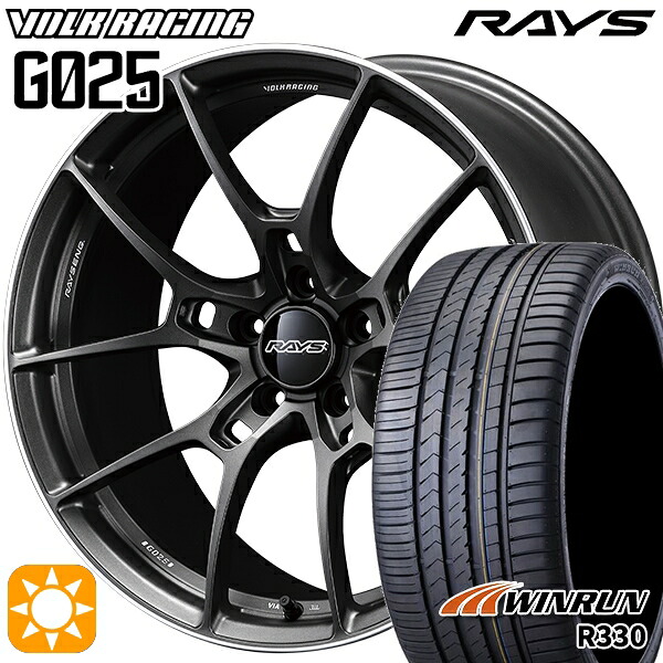 【取付対象】215/40R18 89W XL ウィンラン R330 RAYS ボルクレーシング G025 MK 18インチ 7.5J 5H114.3 サマータイヤホイールセット |エムオートギャラリー
