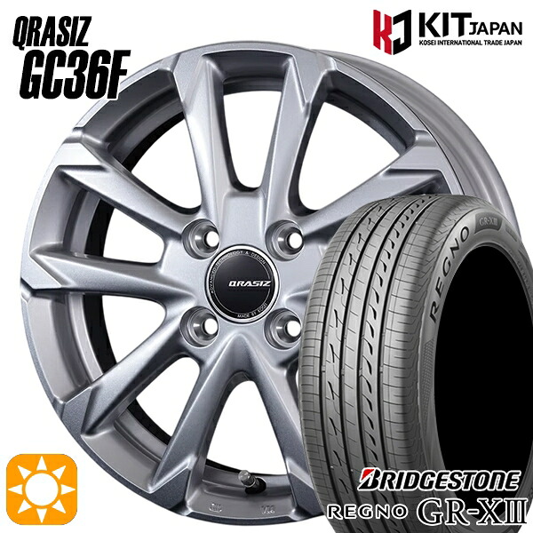 【取付対象】アクア クロスビー 175/60R16 82H ブリヂストン レグノ GR-X3 コーセイ クレイシズ GC36F ブライトシルバー 16インチ 6.0J 4H100 サマータイヤホイールセット ｜エムオートギャラリー