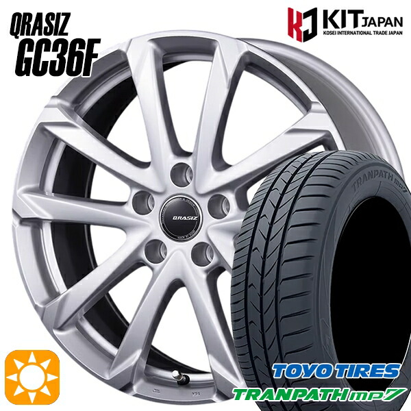 【取付対象】215/60R16 95H トーヨー トランパス mp7 コーセイ クレイシズ GC36F ブライトシルバー 16インチ 6.5J 5H114.3 サマータイヤホイールセット |エムオートギャラリー
