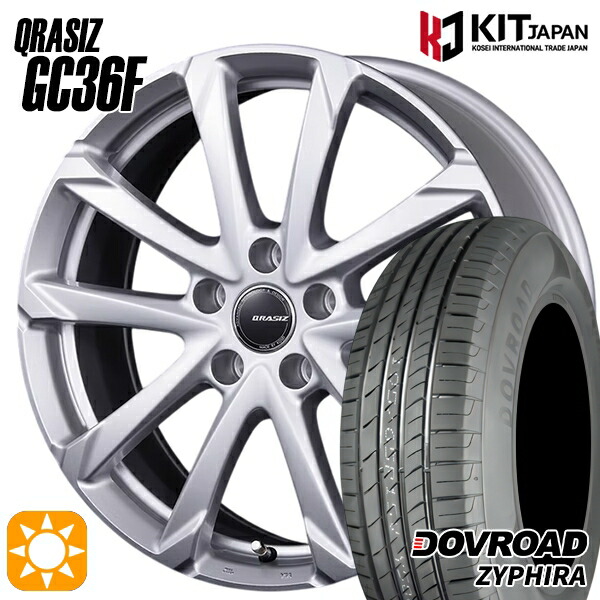 【取付対象】215/65R16 98H DOVROAD ザイファイラ コーセイ クレイシズ GC36F ブライトシルバー 16インチ 6.5J 5H114.3 サマータイヤホイールセット