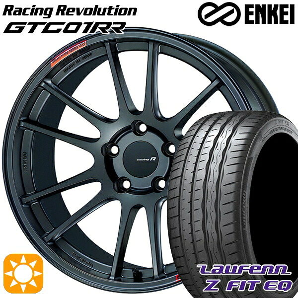 【取付対象】225/45R18 95Y XL ラウフェン Z FIT EQ LK03 ENKEI エンケイ レーシングレボリューション GTC01RR マットダークガンメタリック 18インチ 8.5J 5H114.3 サマータイヤホイールセット |エムオートギャラリー
