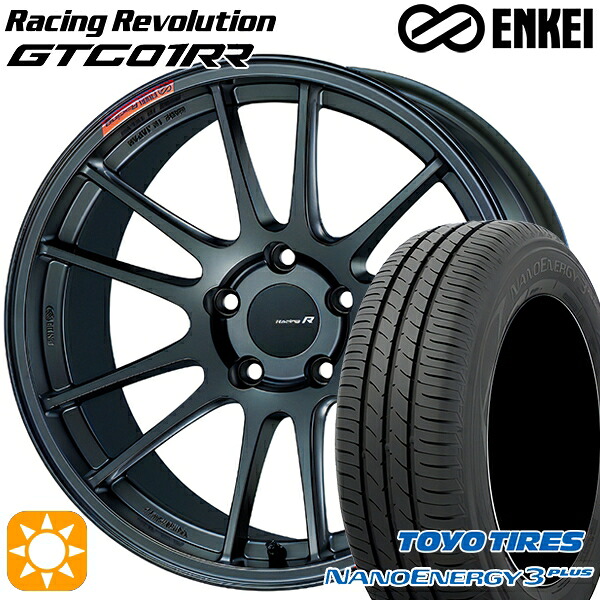 【取付対象】BMW F45/F46 225/45R18 91W トーヨー ナノエナジー3プラス ENKEI エンケイ GTC01RR マットダークガンメタリック 18インチ 8.0J 5H112 サマータイヤホイールセット