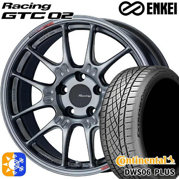 レクサスNX 235/55R18 100W コンチネンタル DWS06+ SUV ENKEI エンケイ レーシング GTC02 18インチ 7.5J 5H114.3 ハイパーシルバー オールシーズンタイヤホイールセット |エムオートギャラリー