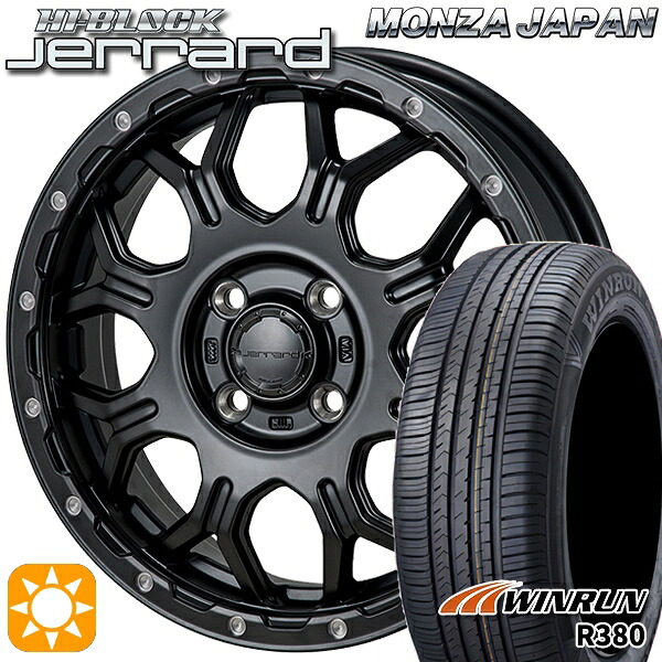 【取付対象】フィット アクア 175/65R15 84H ウィンラン R380 モンツァ ハイブロック ジェラード 15インチ 5.5J 4H100 サマータイヤホイールセット |エムオートギャラリー