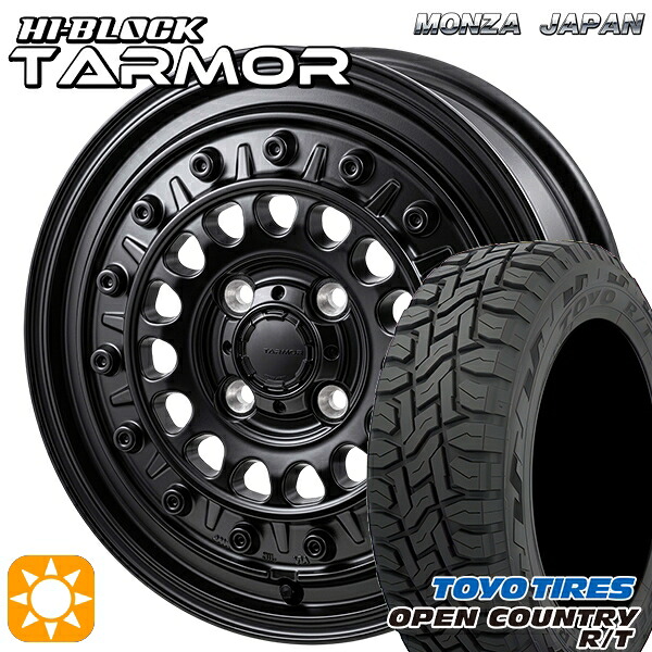 【取付対象】軽トラ 145/80R12 80/78N LT トーヨー オープンカントリー R/T モンツァ ハイブロック ターマー 12インチ 4.0J 4H100 +42 サマータイヤホイールセット ｜エムオートギャラリー