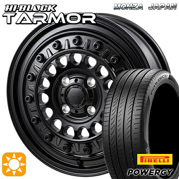 【取付対象】フィット アクア 175/65R15 84H ピレリ パワジー モンツァ ハイブロック ターマー 15インチ 5.5J 4H100 +38 サマータイヤホイールセット |エムオートギャラリー