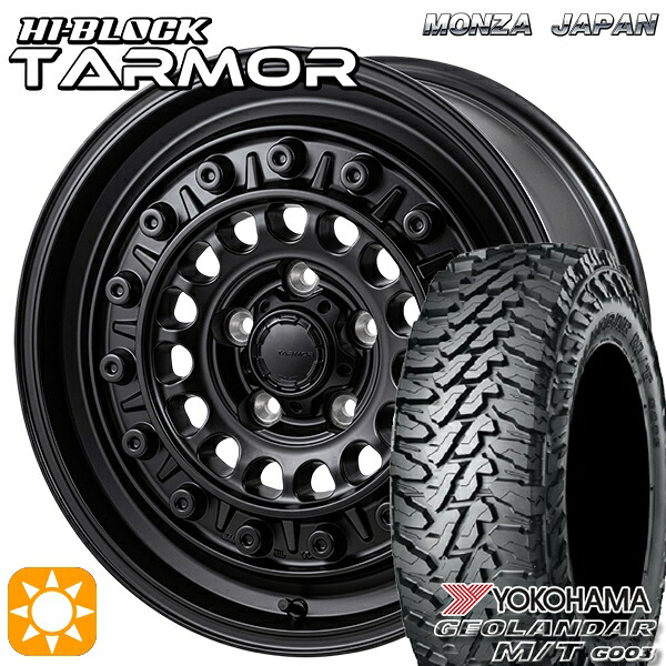 【取付対象】デリカD5 225/70R16 103S ヨコハマ ジオランダーM/T G003 モンツァ ハイブロック ターマー 16インチ 7.0J 5H114.3 +35 サマータイヤホイールセット |エムオートギャラリー