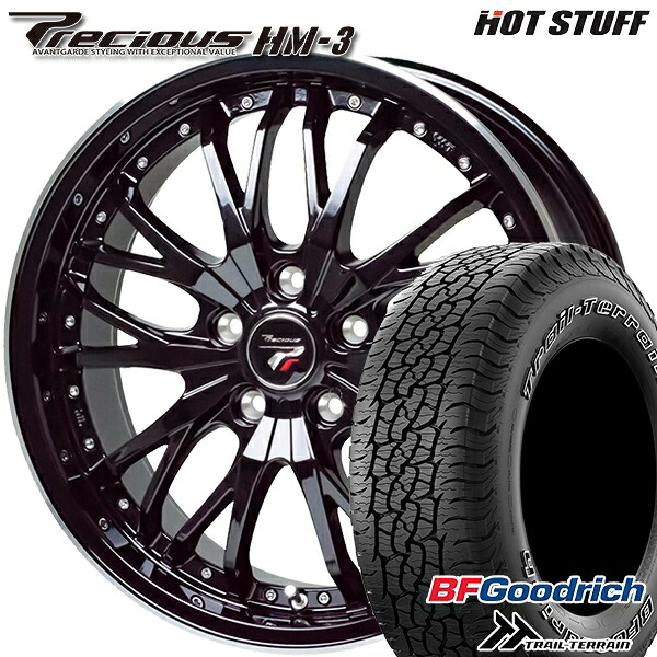 【取付対象】245/65R17 111T ORWL BFグッドリッチ トレールテレーン HotStuff プレシャス HM-3 MB/RP 17インチ 7.0J 5H114.3 サマータイヤホイールセット