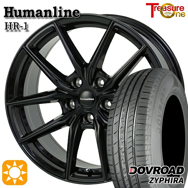 【取付対象】エスティマ ヤリスクロス 215/60R16 95H DOVROAD ザイファイラ トレジャーワン ヒューマンライン HR1 ブラック 16インチ 6.5J 5H114.3 サマータイヤホイールセット ｜エムオートギャラリー