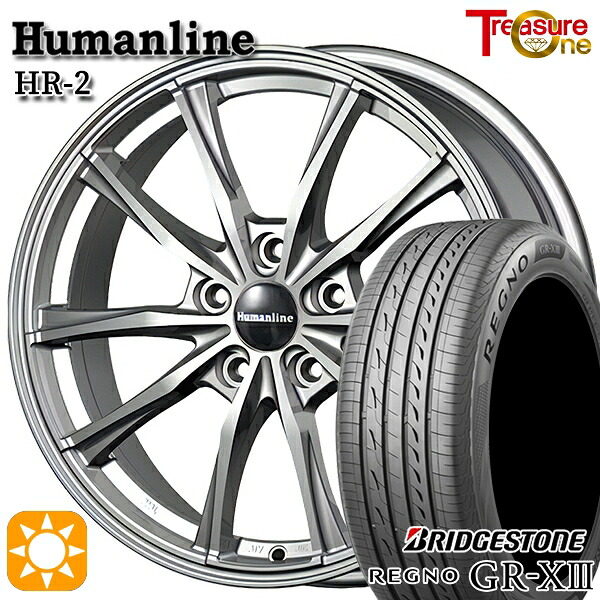 【取付対象】20アルファード 245/40R19 98W XL ブリヂストン レグノ GR-X3 トレジャーワン ヒューマンライン HR2 ダークグレー 19インチ 8.0J 5H114.3 サマータイヤホイールセット |エムオートギャラリー