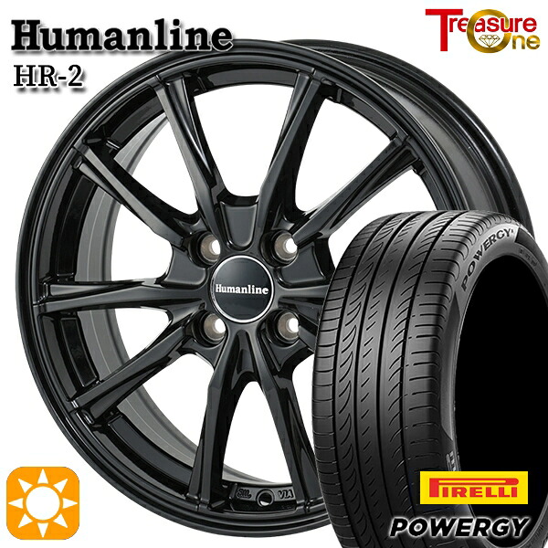 【取付対象】N-BOX ウェイク 165/55R15 75H ピレリ パワジー トレジャーワン ヒューマンライン HR2 ブラック 15インチ 4.5J 4H100 サマータイヤホイールセット ｜エムオートギャラリー 42,510円