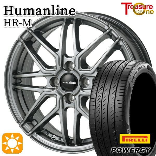 【取付対象】 フィット 175/65R15 84H ピレリ パワジー トレジャーワン ヒューマンライン HRM GM 15インチ 5.5J 4H100 +50 サマータイヤホイールセット