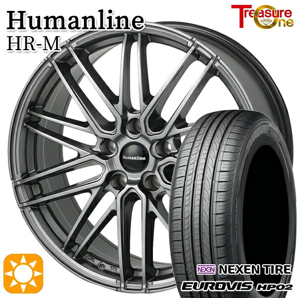【取付対象】フリードクロスター 185/65R15 ネクセン ロードストーン ユーロビズ HP02 トレジャーワン ヒューマンライン HRM GM 15インチ 6.0J 5H114.3 +45 サマータイヤホイールセット |エムオートギャラリー