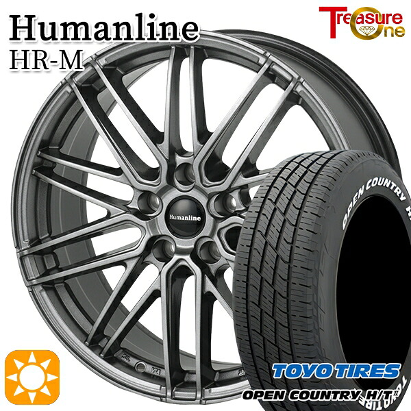 【取付対象】225/60R17 99H トーヨー オープンカントリー H/T2 WL トレジャーワン ヒューマンライン HRM GM 17インチ 7.0J 5H114.3 サマータイヤホイールセット ｜エムオートギャラリー 89,815円
