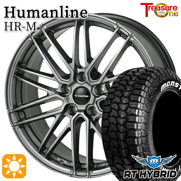 【取付対象】30/50プリウス 195/65R15 91S RWL モンスタ RTハイブリッド ホワイトレター トレジャーワン ヒューマンライン HRM GM 15インチ 6.0J 5H100 サマータイヤホイールセット ｜エムオートギャラリー