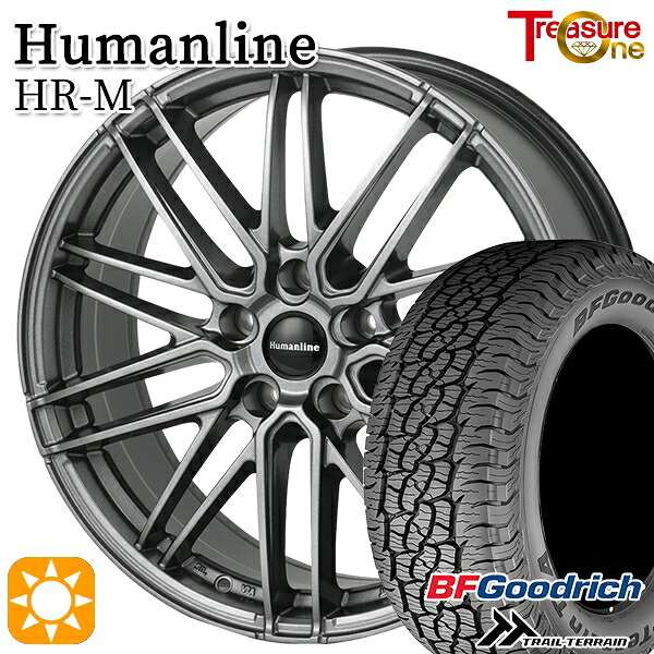 【取付対象】235/60R18 107H XL RBL BFグッドリッチ トレールテレーン トレジャーワン ヒューマンライン HRM GM 18インチ 7.5J 5H114.3 サマータイヤホイールセット ｜エムオートギャラリー