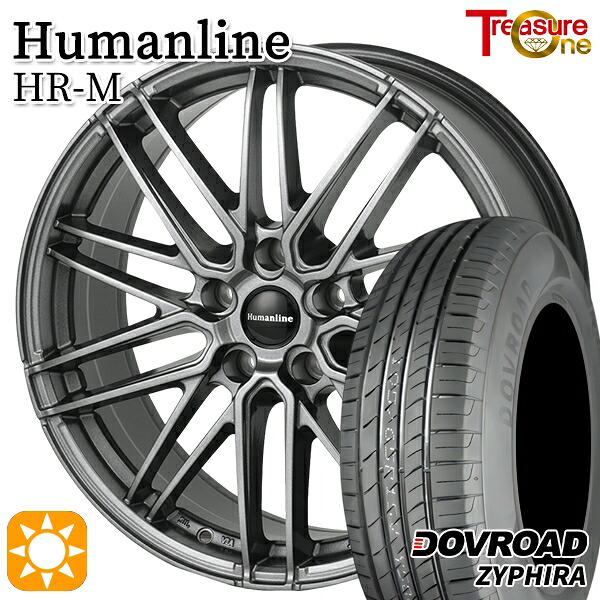 【取付対象】170シエンタ 185/60R15 84H DOVROAD ザイファイラ トレジャーワン ヒューマンライン HRM GM 15インチ 6.0J 5H100 サマータイヤホイールセット ｜エムオートギャラリー