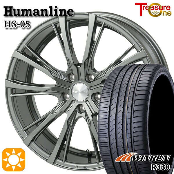 【取付対象】20アルファード 245/40R19 98W XL ウィンラン R330 トレジャーワン ヒューマンライン HS05 19インチ 7.5J 5H114.3 サマータイヤホイールセット
