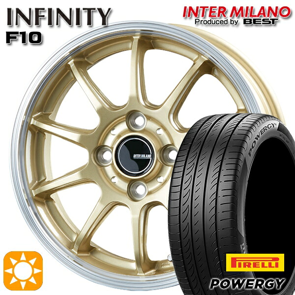 【取付対象】195/65R15 91V ピレリ パワジー インターミラノ インフィニティ F10 GL/RP 15インチ 5.5J 4H100 サマータイヤホイールセット
