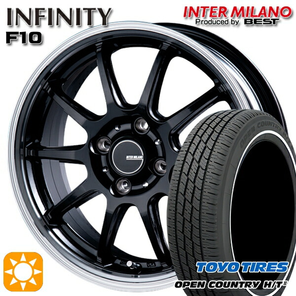 【取付対象】155/65R14 75H トーヨー オープンカントリー H/T2 WR インターミラノ インフィニティ F10 BK/RP 14インチ 4.5J 4H100 サマータイヤホイールセット