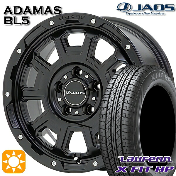 【取付対象】ハリアー エクストレイル 225/65R17 102H ラウフェン X FIT HP LA41 ジャオス アダマス BL5 マットブラック 17インチ 7.5J 5H114.3 サマータイヤホイールセット
