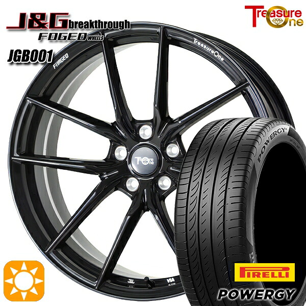 20アルファード 245/40R19 98W XL ピレリ パワジー トレジャーワン 鍛造 J&Gブレイクスルー JGB001 ブラック 19インチ 8.0J 5H114.3 サマータイヤホイールセット |エムオートギャラリー